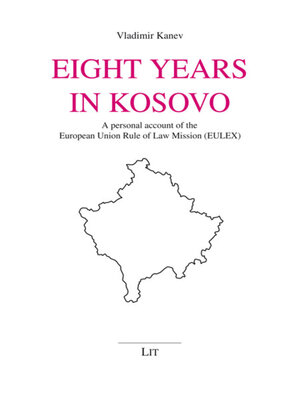 cover image of Eight Years in Kosovo